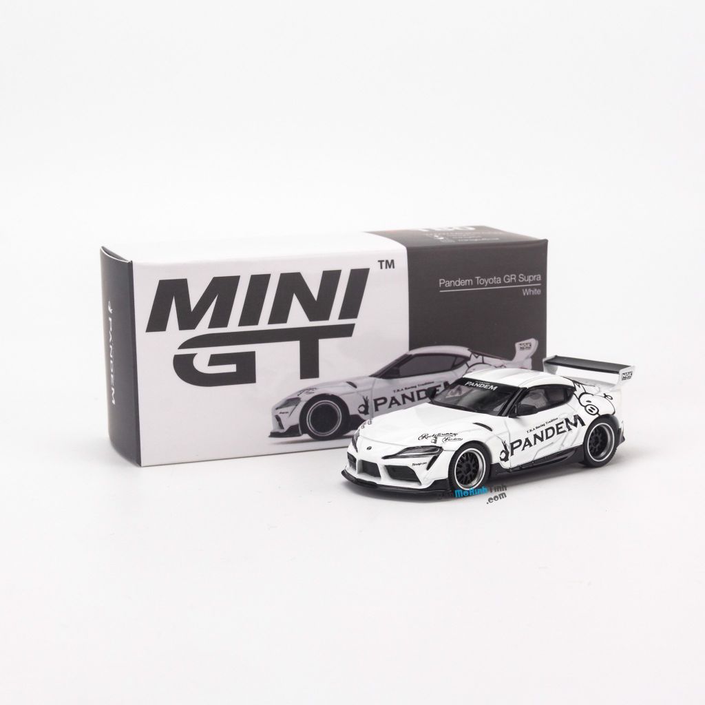 Mô hình xe Toyota Supra JZA80 1:64 MiniGT White 180 (3)