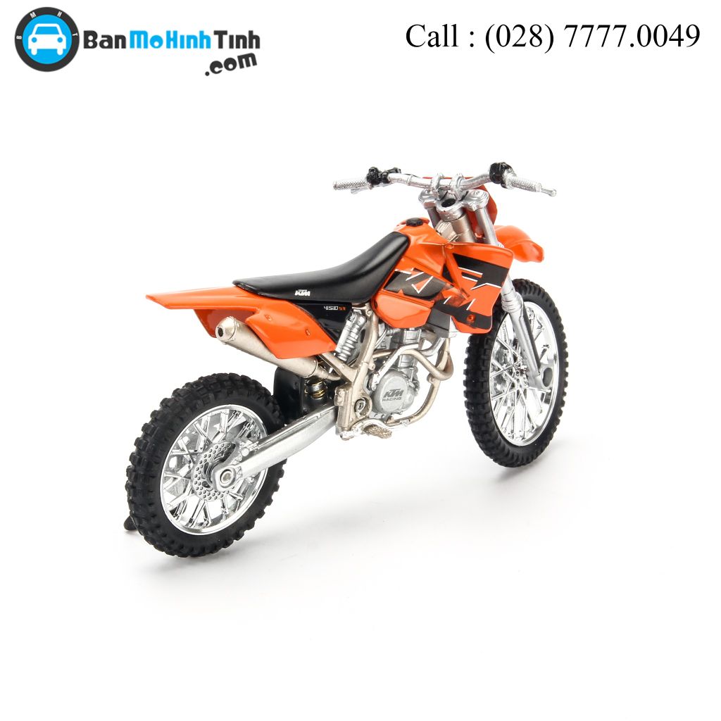 Mô hình xe mô tô KTM 450 SX Racing Orange 1:18 Welly- 12814