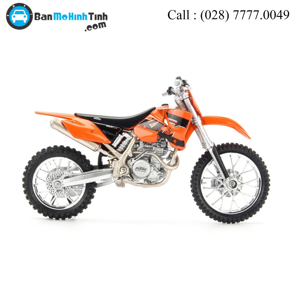 Mô hình xe mô tô KTM 450 SX Racing Orange 1:18 Welly- 12814