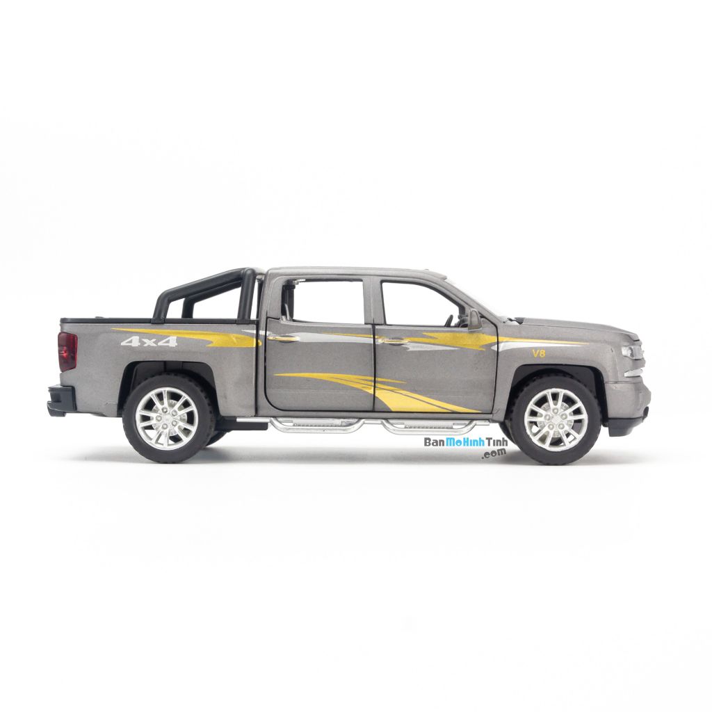 Mô hình xe Chervolet Silverado 1:32 Grey (4)