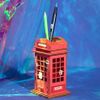 Mô hình gỗ lắp ráp 3D Telephone Booth (Hộp Đựng Bút Bốt Điện Thoại) (Red, White) - Robotime  TG13 - WP023