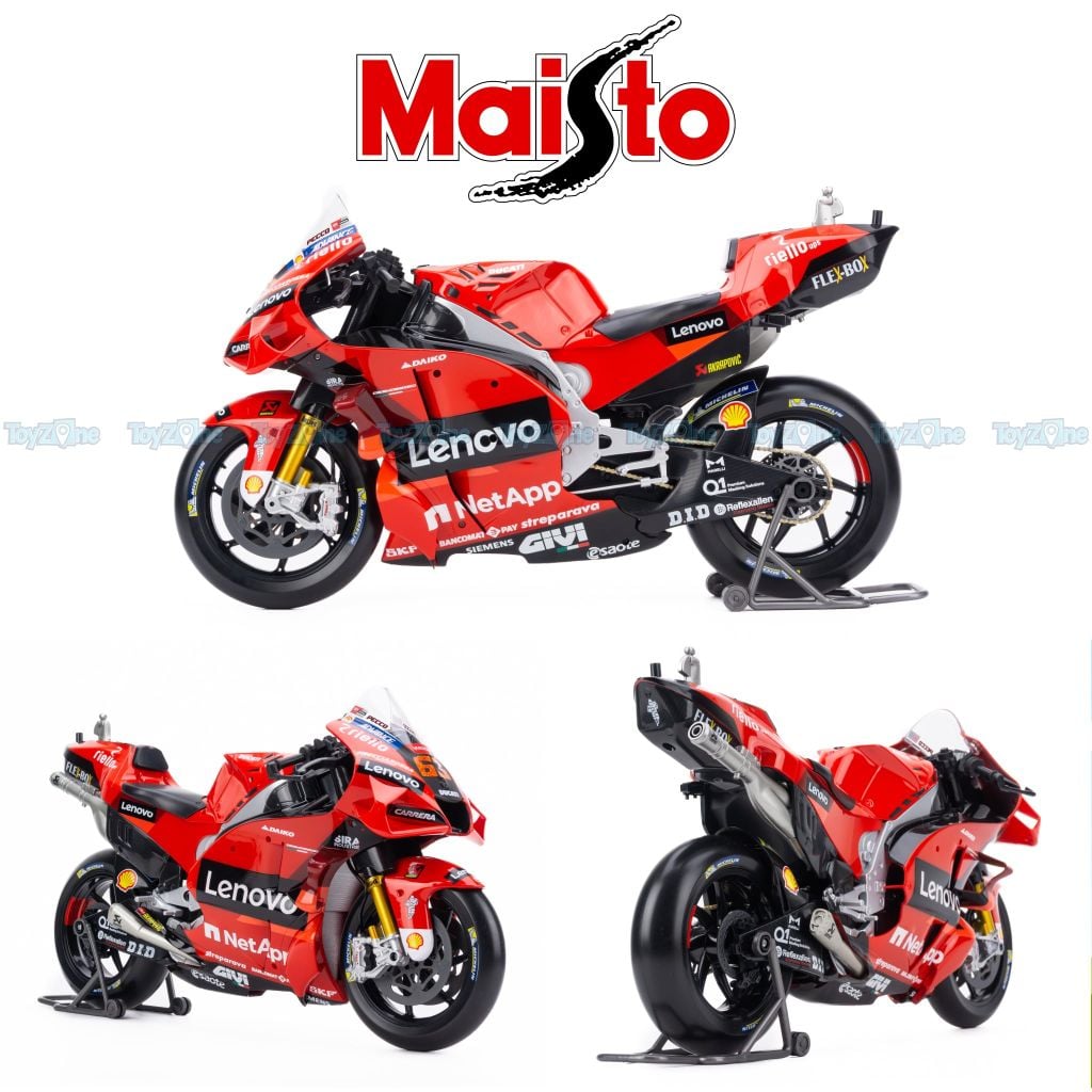 Mô hình xe mô tô GP Ducati Lenovo Team 2022 1:6 MAISTO