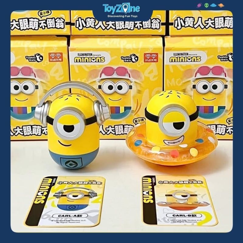 Mô hình đồ chơi Blind box Minions Big Eyes Cute Tumbler Series 2 ( Minions Lật Đật Mắt To Dễ Thương ) PLAY INFINITE
