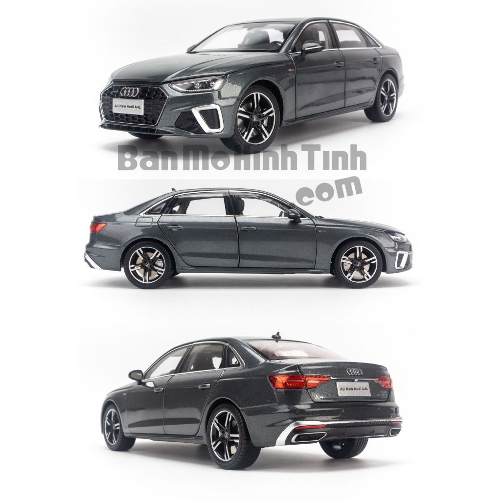 Mô hình xe Audi A4L 2020 1:18 Dealer Gray (3)