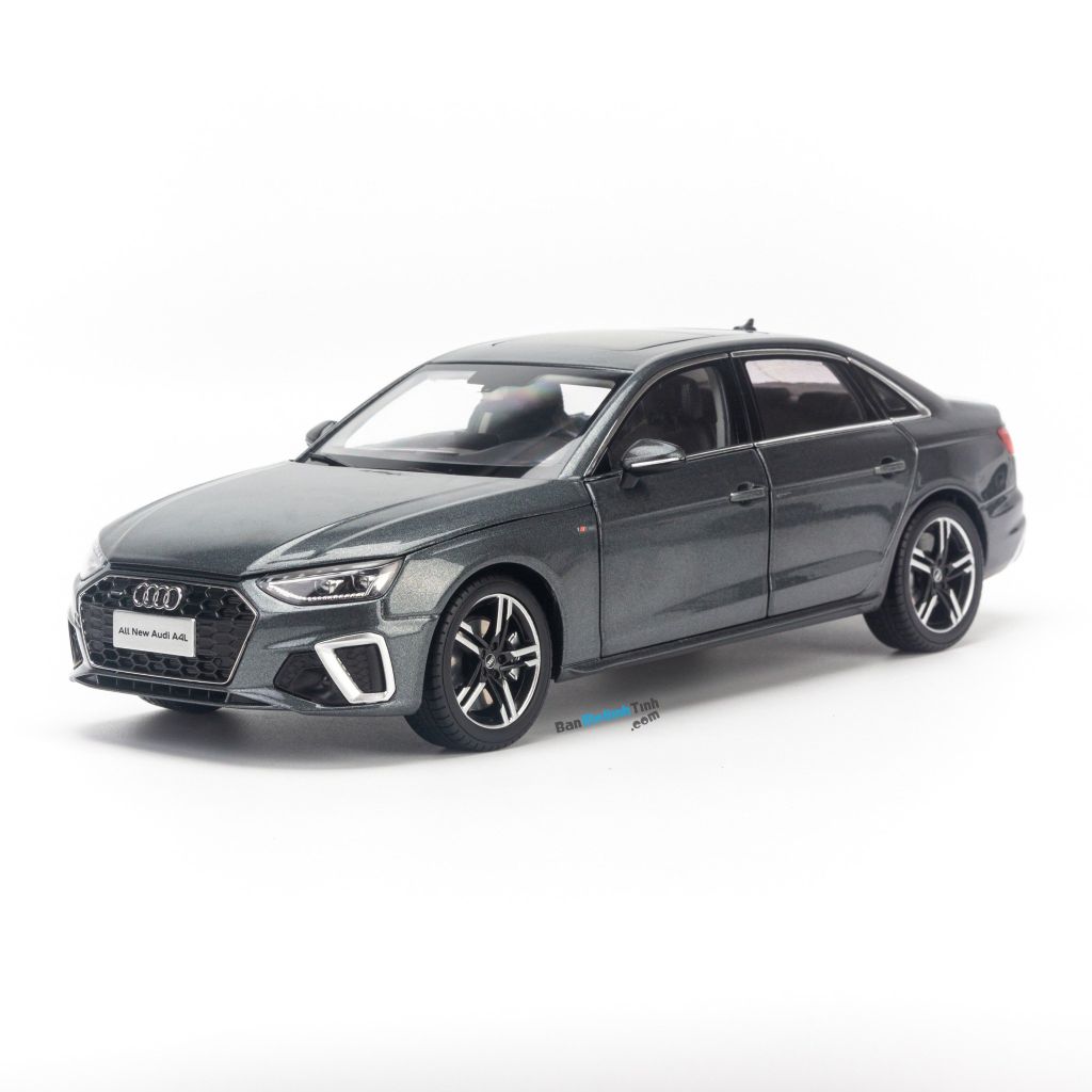 Mô hình xe Audi A4L 2020 1:18 Dealer Gray (1)