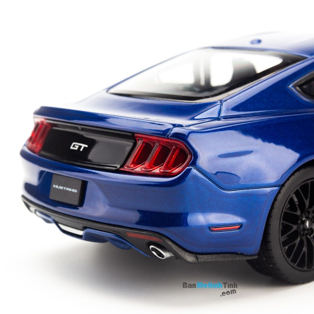 Mô hình xe Ford Mustang GT 2015 1:24 Welly Blue (6)