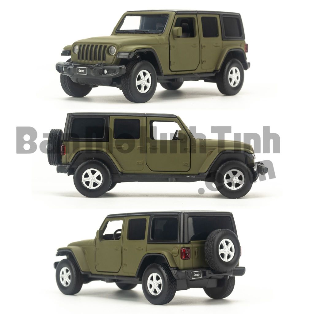 Mô hình xe Jeep Wrangler 1:36 Jackiekim