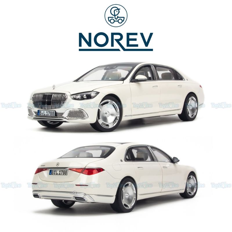 Mô hình xe Mercedes Maybach S680 W223 2021 1:18 Norev