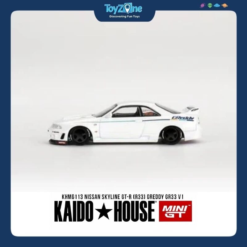 Mô hình xe Nissan Skyline GT-R ( R33 ) 1:64 KAIDO HOUSE x MiniGT