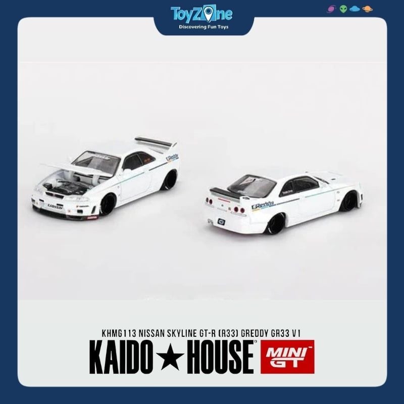 Mô hình xe Nissan Skyline GT-R ( R33 ) 1:64 KAIDO HOUSE x MiniGT