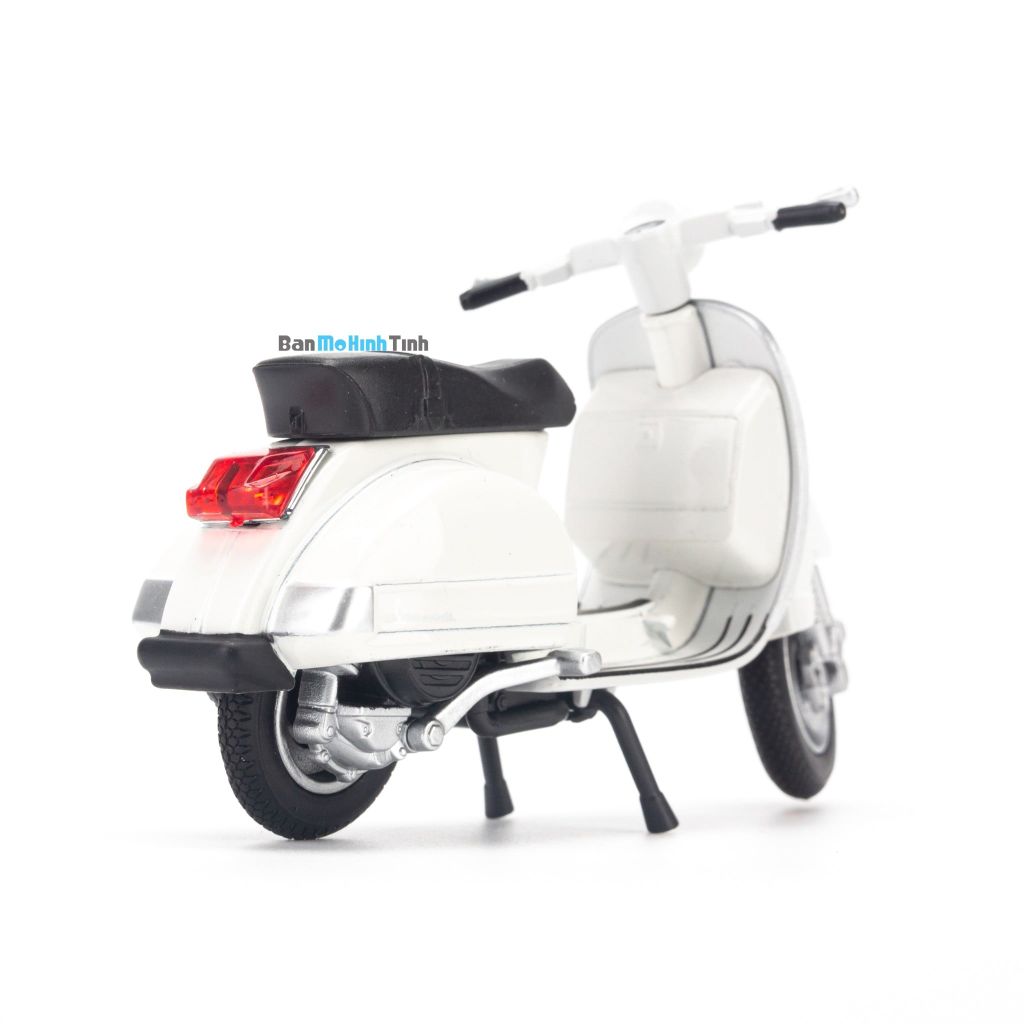 Mô hình xe Vespa PX 2016 1:18 Welly White (3)