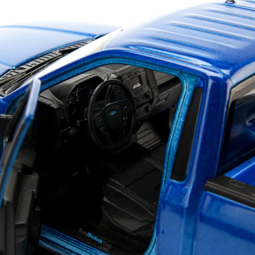 Mô hình xe Ford F-150 2015 Regular Cab 1:24 Welly Blue (8)