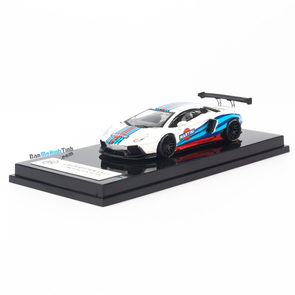 Mô hình xe Lamborghini Aventador LB 1.0 Roof Boxes 1:64 JEC Martini J64 (1)