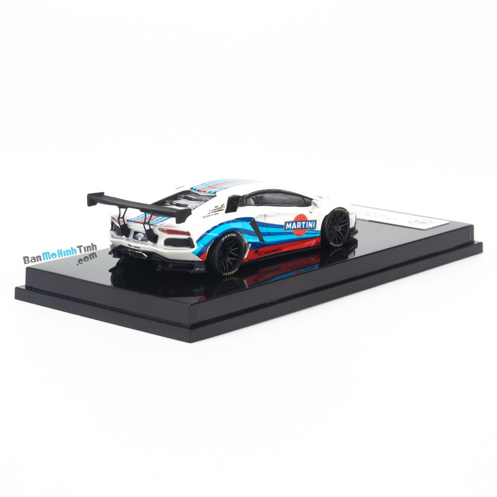Mô hình xe Lamborghini Aventador LB 1.0 Roof Boxes 1:64 JEC Martini J64 (6)