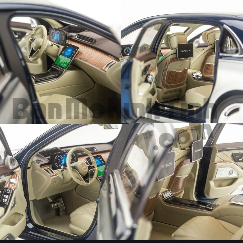 Mô hình xe Mercedes Maybach S680 W223 2021 1:18 Norev