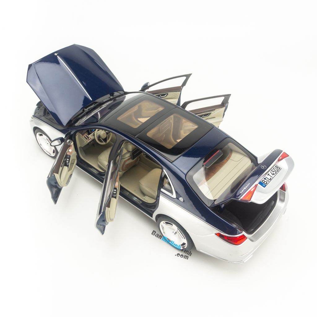 Mô hình xe Mercedes Maybach S680 W223 2021 1:18 Norev