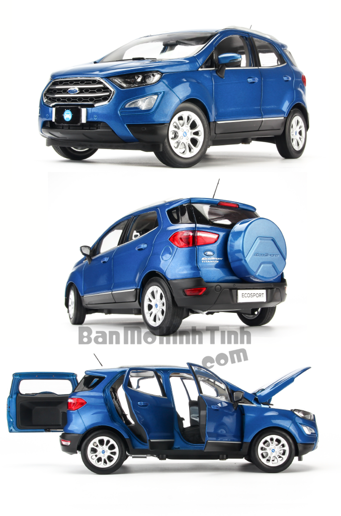 Mô hình xe Ford Ecosport Blue 2018 All New 1:18 Paudi