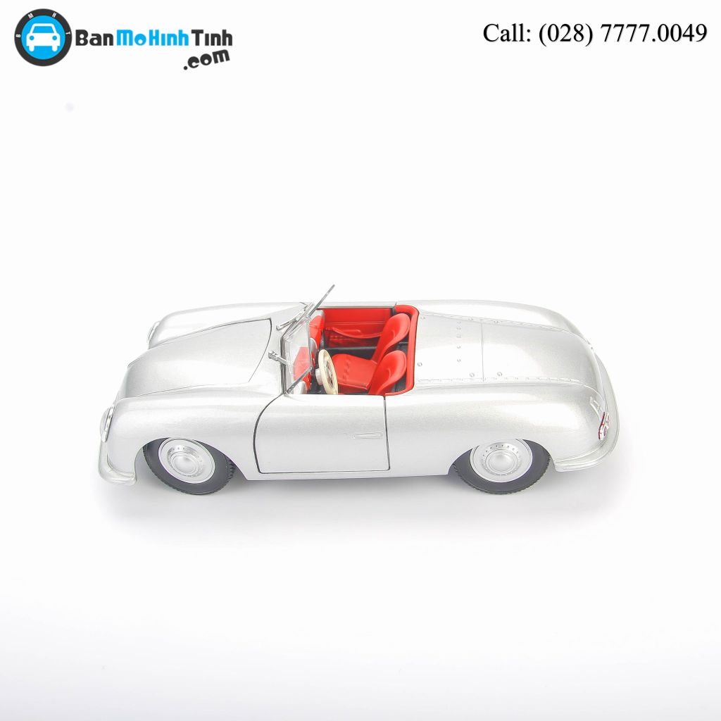 Mô hình xe Porsche 356 No.1 Roadster 1948 Silver 1:24 Welly 24090