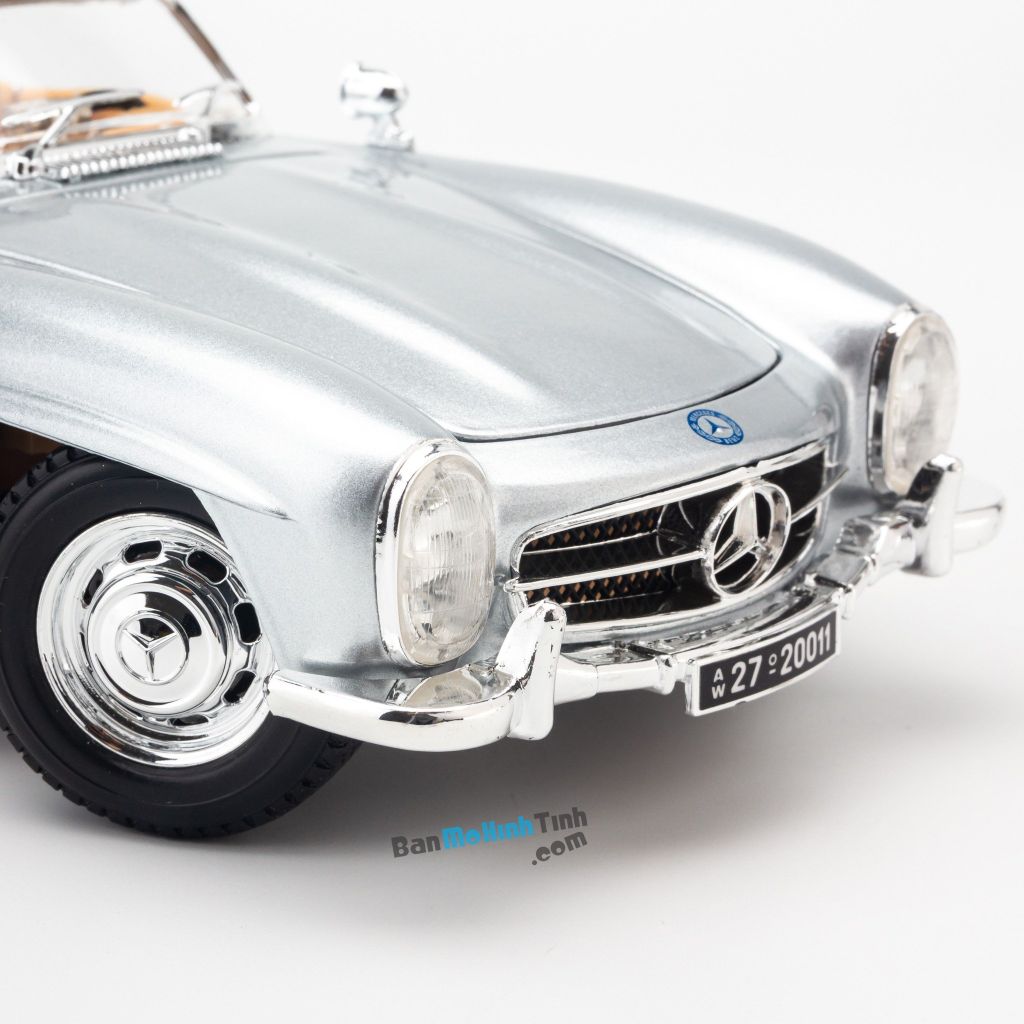 Mô hình xe Mercedes-Benz 300SL Touring 1:18 Bburago Silver (5)