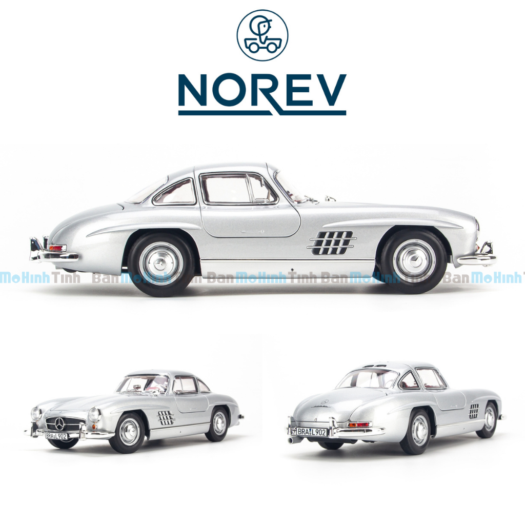 Mô hình xe Mercedes Benz 300SL 1954 Coupe 1:18 Norev