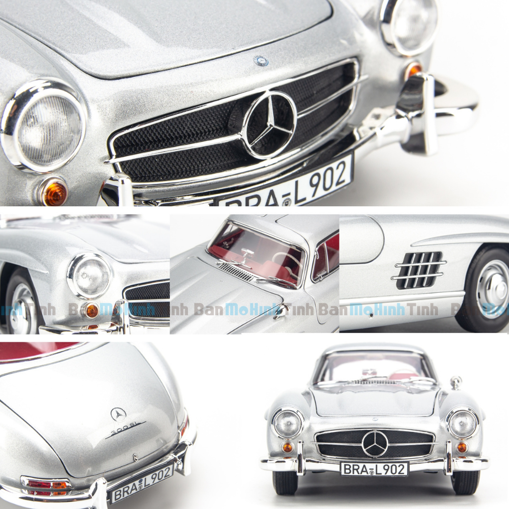 Mô hình xe Mercedes Benz 300SL 1954 Coupe 1:18 Norev