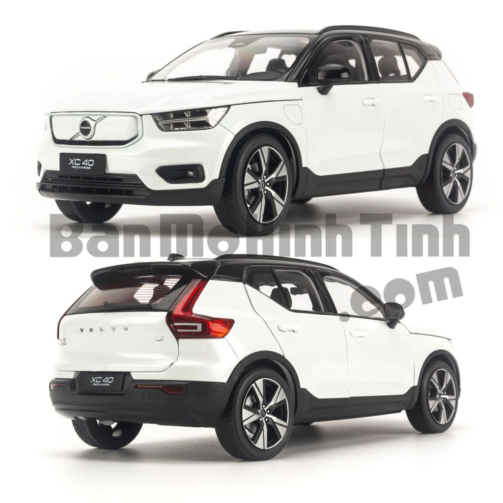 Mô hình xe Volvo XC40 Recharge 2022 1:18 Dealer