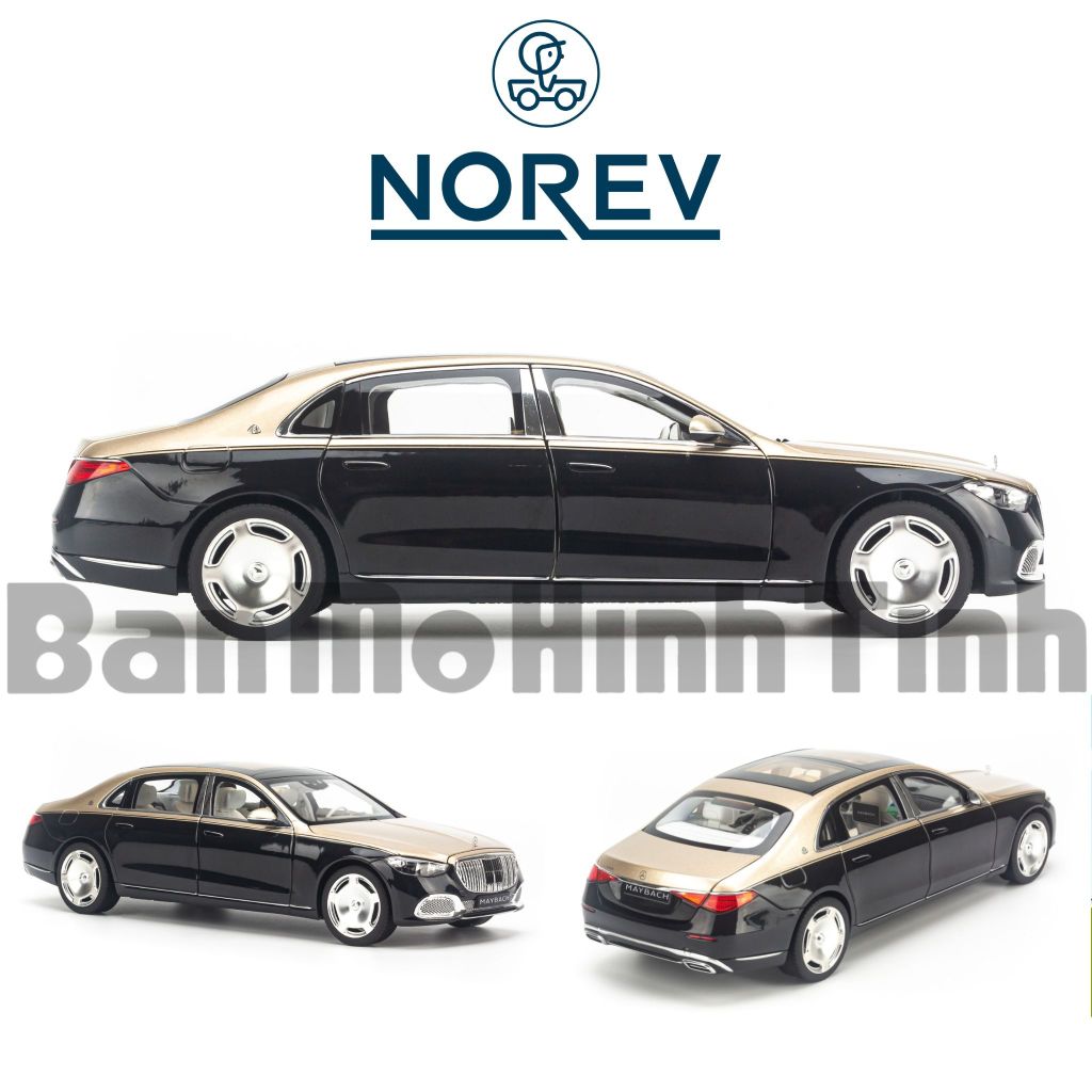 Mô hình xe Mercedes Maybach S680 W223 2021 1:18 Norev