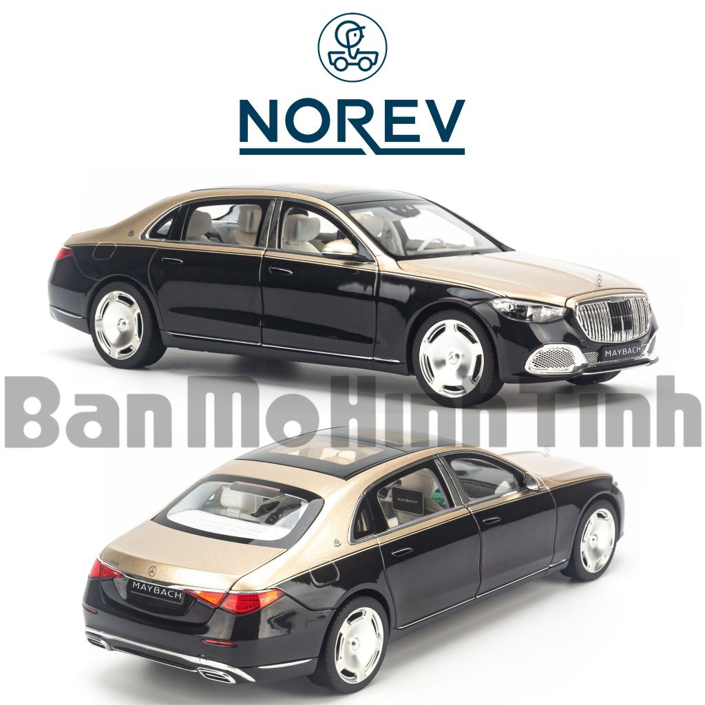 Mô hình xe Mercedes Maybach S680 W223 2021 1:18 Norev