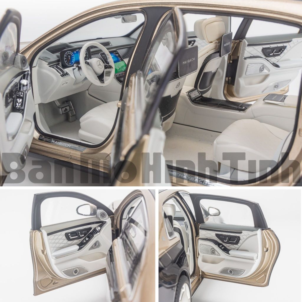 Mô hình xe Mercedes Maybach S680 W223 2021 1:18 Norev