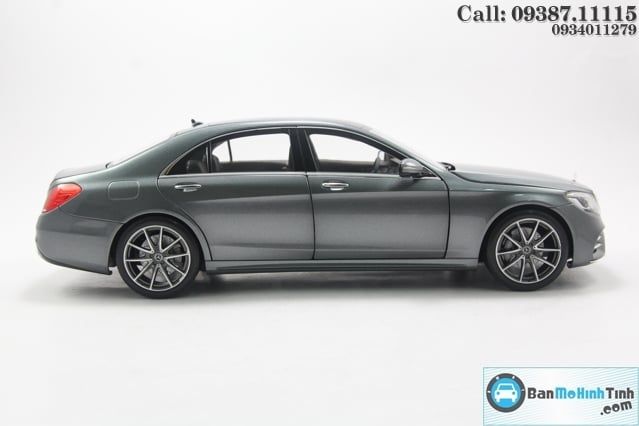 Mô hình xe Mercedes-Benz S560L Grey 2018 1:18 Norev (12)