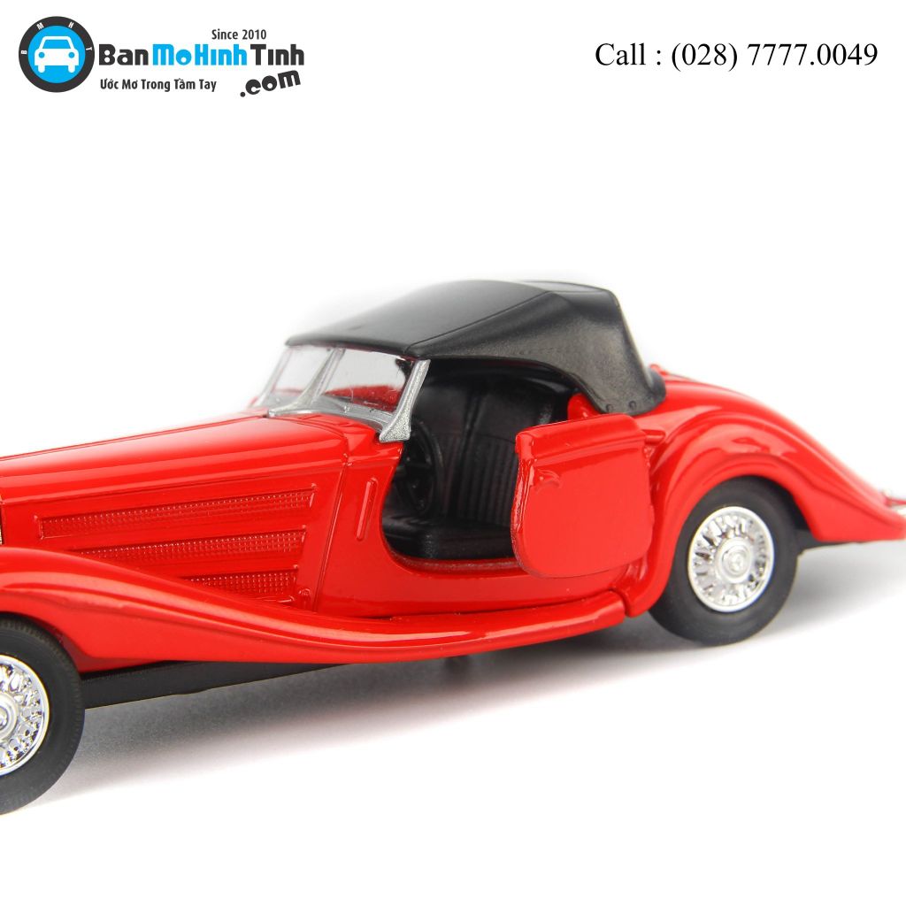 Mô hình xe Mercedes Benz 500K Type Coupe Red 1:36 Welly- 98879H