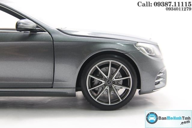 Mô hình xe Mercedes-Benz S560L Grey 2018 1:18 Norev (19)