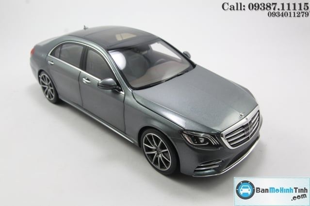 Mô hình xe Mercedes-Benz S560L Grey 2018 1:18 Norev (1)
