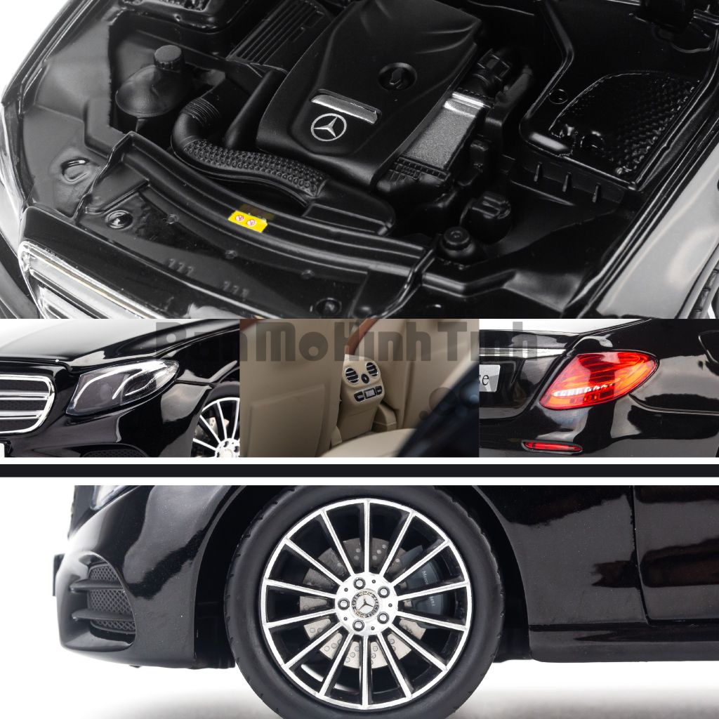 Mô hình xe Mercedes-Benz E300 AMG 1:18 Iscale Black (4)