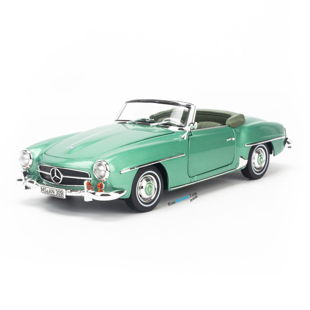 Mô hình xe Mercedes Benz 190SL 1957 1:18 Norev Green (1)