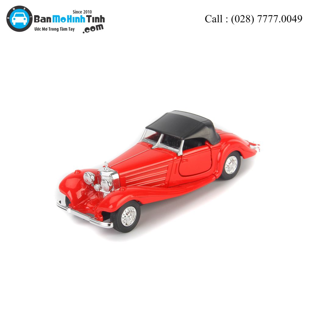 Mô hình xe Mercedes Benz 500K Type Coupe Red 1:36 Welly- 98879H