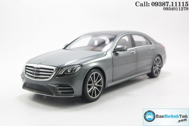 Mô hình xe Mercedes-Benz S560L Grey 2018 1:18 Norev (2)