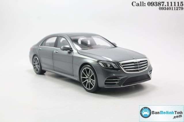Mô hình xe Mercedes-Benz S560L Grey 2018 1:18 Norev (3)