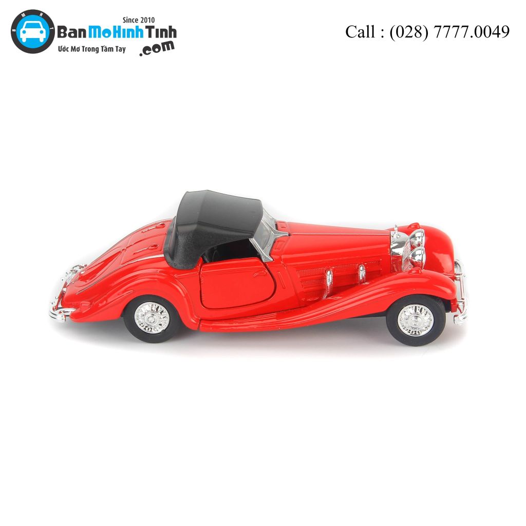 Mô hình xe Mercedes Benz 500K Type Coupe Red 1:36 Welly- 98879H