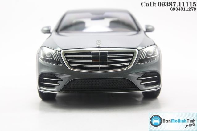 Mô hình xe Mercedes-Benz S560L Grey 2018 1:18 Norev (9)
