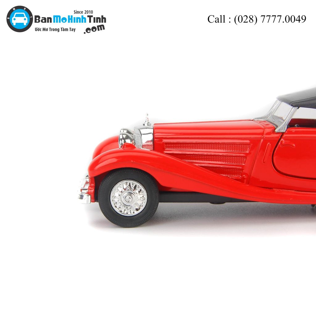 Mô hình xe Mercedes Benz 500K Type Coupe Red 1:36 Welly- 98879H