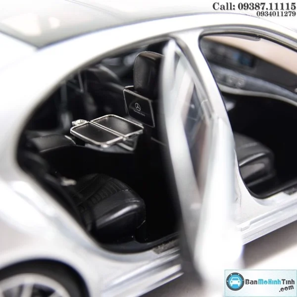 Mô hình xe Mercedes-Benz S560L Silver 2018 1:18 Norev (8)