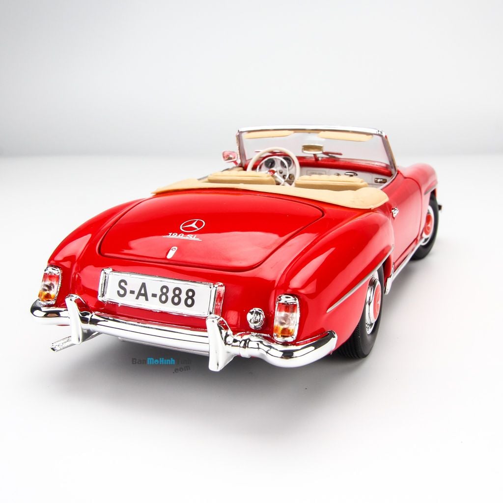 Mô hình xe Mercedes Benz 190SL 1955 Red 1:18 Maisto