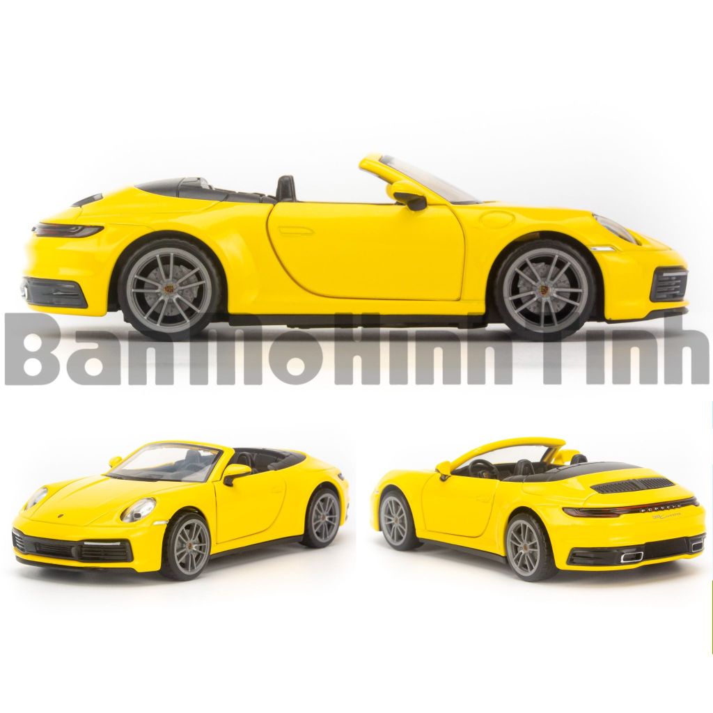 Mô hình xe Porsche 911 Carrera Cabriolet 2021 1:32 Caipo