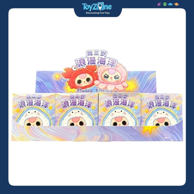 Mô hình Blind box Móc khóa Gấu bông Baby Three Romantic Ocean ( Đại Dương Lãng Mạn ) BABY THREE