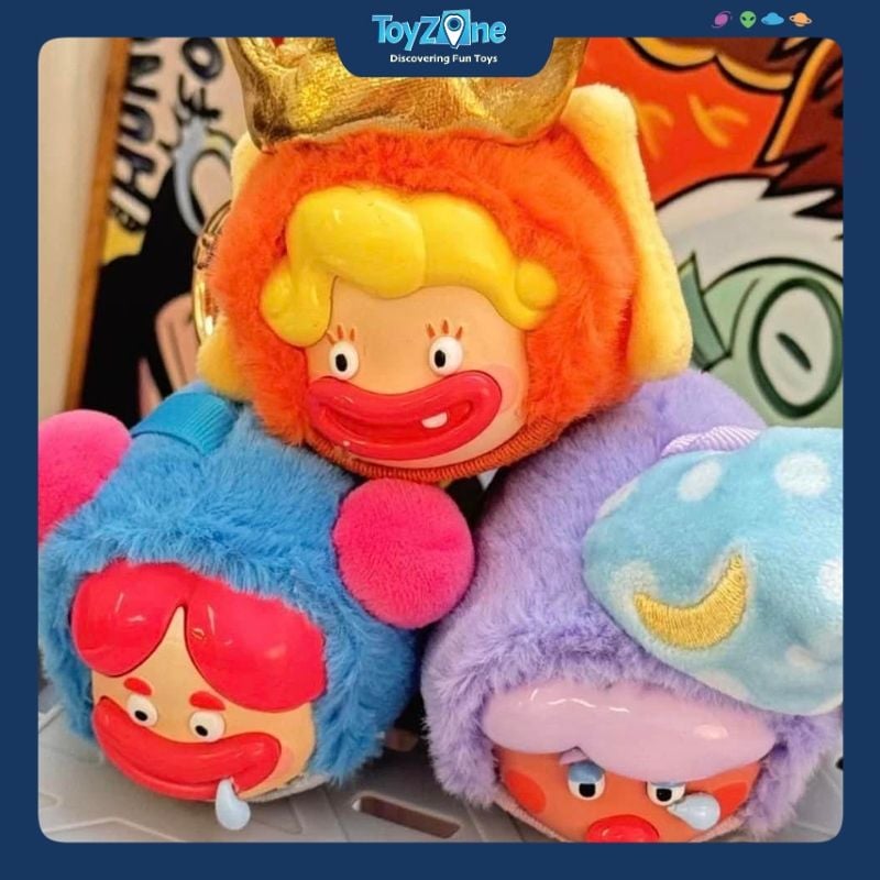 Mô hình Blind Box Móc khoá Gấu bông Cry HaHa Ugly And Cute Family Pajama Party SPRING HOUSE