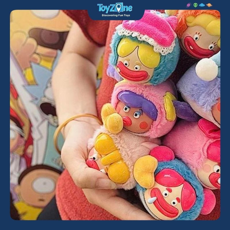 Mô hình Blind Box Móc khoá Gấu bông Cry HaHa Ugly And Cute Family Pajama Party SPRING HOUSE