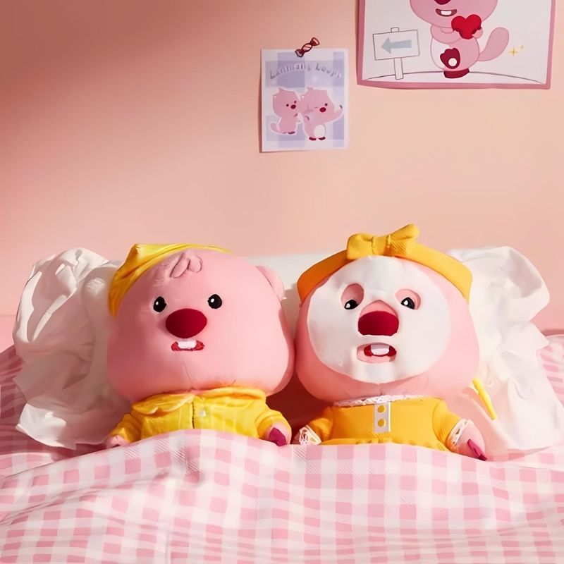 Móc khóa gấu bông đồ chơi Blind box Zanmang Loopy Cute Ruby Series MINISO