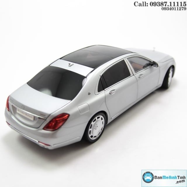 Mô hình xe Mercedes-Maybach S600 Silver 1:18 Almost Real (17)
