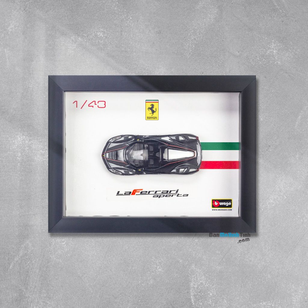 Khung tranh mô hình xe Ferrari LaFerrari Aperta 1:43 Bburago -18-36031